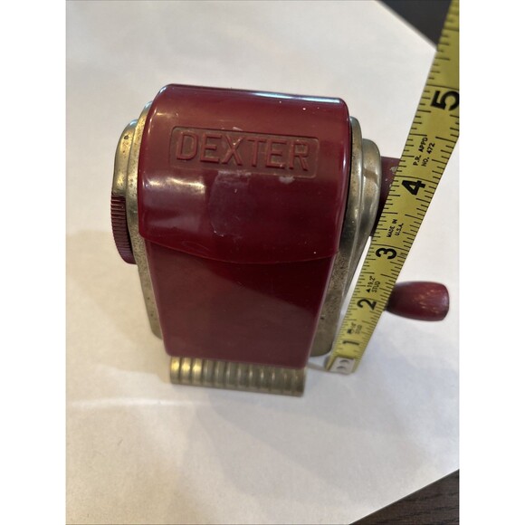 Other - Antique Dexter RED Pencil Sharpener Automatic Pencil Sharpening Co Vintage WORKS